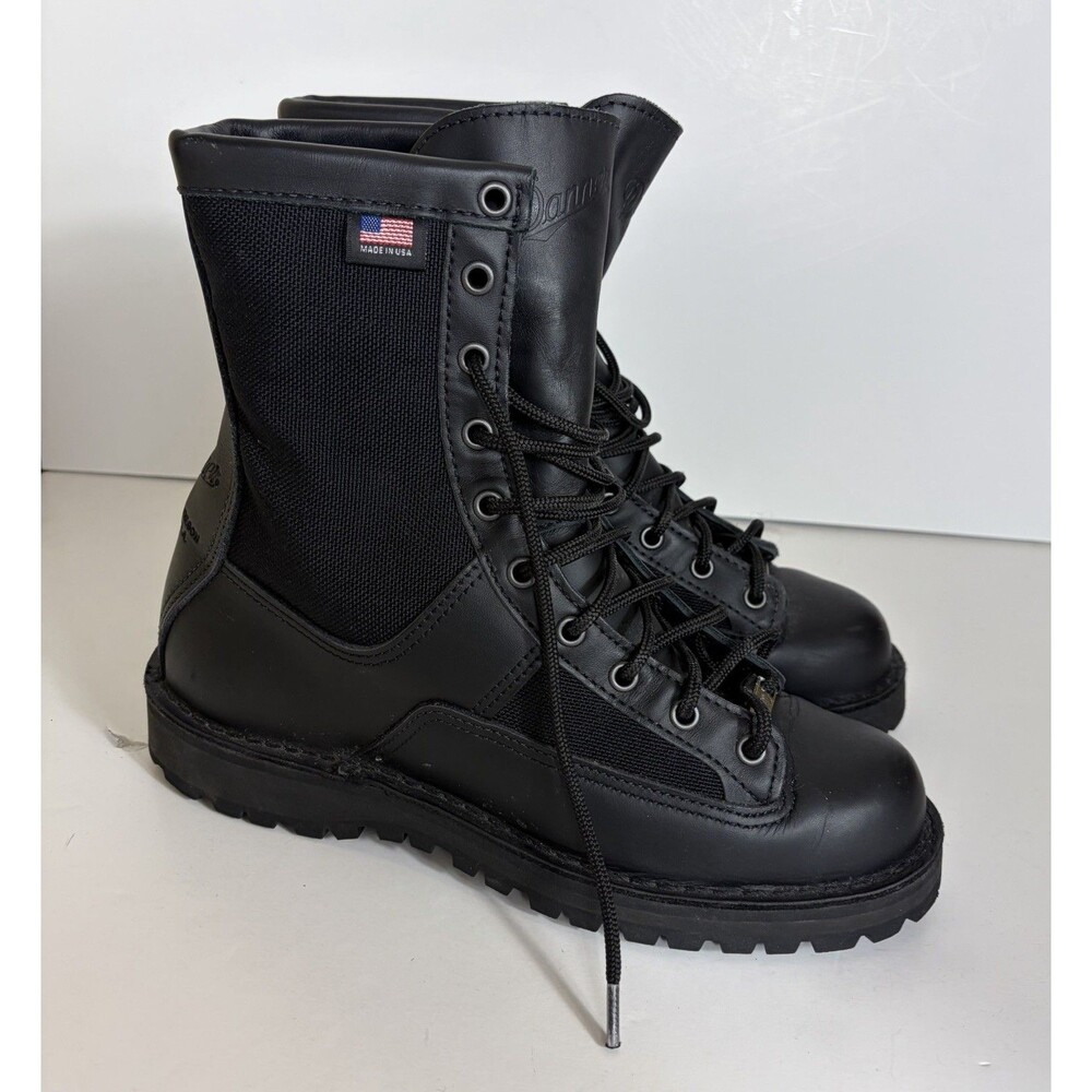 Danner Acadia Uniform Boots Black Leather Women’s Size 8.5 Med Gore Tex 9” Tall